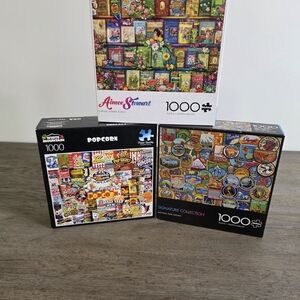 Three Collage Style 1000 Piece Puzzles